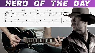 METALLICA - HERO OF THE DAY (Guitar cover with TAB | Lesson)