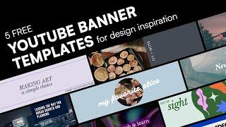 5 Free YouTube Banner Templates for Design Inspiration