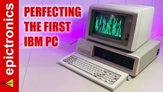 IBM PC 5150 with Hercules graphics, repair & upgrades to perfection!