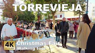 Torrevieja - Christmas Fair, Spain - Walking tour [4k 60 fps]