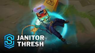 Janitor Thresh Skin Spotlight - Pre-Release - PBE Preview - League of Legends