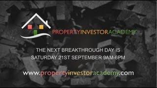 Property Investor Academy Breakthrough Day September 21st