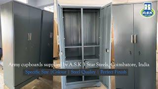 Army Cupboards supplied by ASK 3 Star Steels to Cochin Navy School