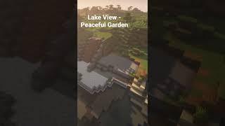 Building a peaceful garden in Minecraft! #shorts #minecraft #minecraftbuilding