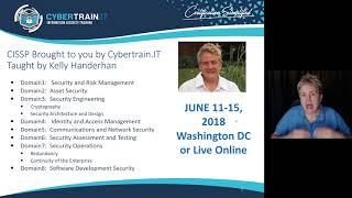 CISSP Training - June 11-15, 2018: Washington DC and Live Online