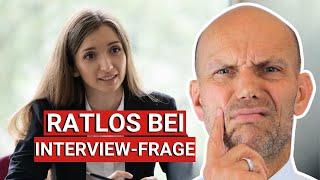 Job-Interview: Beste Antwort, wenn Du KEINE Antwort weißt