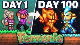 We Spent 100 Days In Terraria Co-Op...