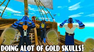 So Much LOOT From GOLD SKULLS! (Sail VR)