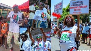 John Mahama & NDC market women Join Stonebwoy New Challenge Jejereje Song at Campaign Tour at accra