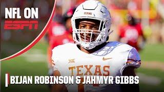 The 2023 NFL Draft outlook for RBs Bijan Robinson & Jahmyr Gibbs  | First Draft