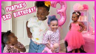 CELEBRATING MY BABY COUSIN'S 3RD PINK POOL PARTY BIRTHDAY! | YOSHIDOLL