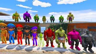 Little Singham Playing Hide N Seek With Colourful Hulk Brother's in Gta 5 | Gta 5 Gameplay