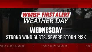 NOON UPDATE: Dense smoke this morning, FAWD issued for strong storms Wednesday