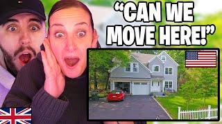 British Mum First Ever Reaction to An American House Tour!