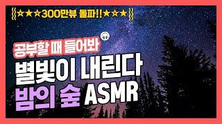 [집중력 높이는 소리] 밤의 숲 소리 효과음 백색소음 ASMR  공신 강성태