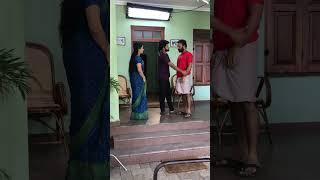 ഇപ്പൊ കറങ്ങി വീണേനെ  #making #santhwanam #shorts #achusugandh