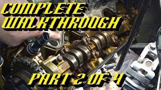 Ford 5.4L 3v Engine Timing Chain Kit Replacement Pt 2 of 4: Front Cover & Valve Cover Removal