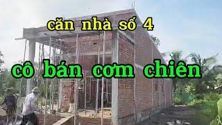 Nhà cấp 4 giá công nhân . Nhà 4,5m × 16,5m trọn gói 285tr tiến độ đạt 40% .