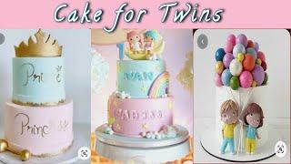 Twins birthday cake designs/unique birthday cake ideas for twins/latest cake designs