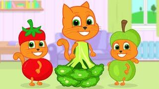 Cats Family in English - Fashion Show Cartoon for Kids