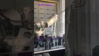 Yobot, the robotic concierge, is back at the #yotel in NYC! #technology #robot #nyhotel