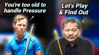 Very Confident PLAYER Thinks He CAN Intimidate The Great EFREN REYES