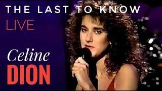 CELINE DION  The Last To Know  (Live on The Tonight Show) 1991