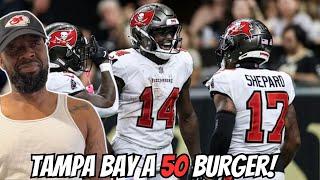 CHIEFS FAN REACTS TO! Tampa Bay Buccaneers vs. New Orleans Saints Highlights!!