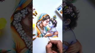 Krishna drawing  | #shorts #krishna #art #youtubeshorts #radhakrishna #drawing