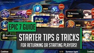 Returning or Beginner Player Tips & Tricks! - [E7] Epic Seven