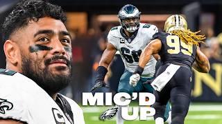 Jordan Mailata Mic'd Up in INTENSE Win vs New Orleans Saints