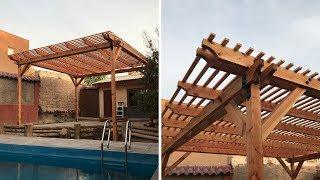 Construir una Pérgola de madera con conectores Simpson