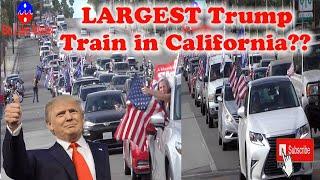 Was this the #LARGEST #Trump #Train in #California #DonaldTrump #Vote #Election #MAGA #kamalaharris