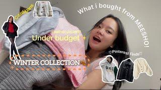 Meesho Winter Haul || Oversized  Blazer , Leather Jacket , Cardigan , Hoodie || Pinterest Finds۶ৎ