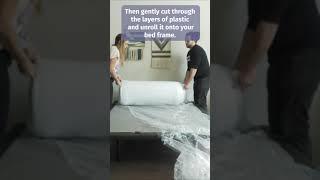 How To Unbox A Bed In A Box #shorts