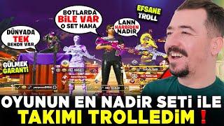 OYUNUN EN NADİR SETİ İLE TAKIMI TROLLEDİM - GÜLMEKTEN ÇATLAYACAKSINIZ - PUBG MOBİLE TROLL