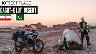 DANGEROUS Solo Camping Experience in the DESERT OF IRAN Ep. 48 | Motorcycle Tour Germany to Pakistan