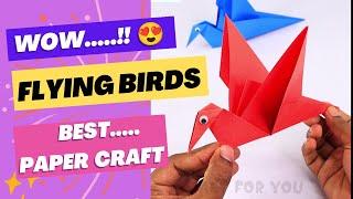 How To Make Flying Birds From Paper !! Origami paper bird | origami paper craft | paper bird making