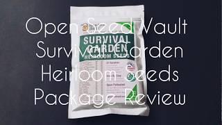 Open Seed Vault: Survival Garden Heirloom Seeds Package Review