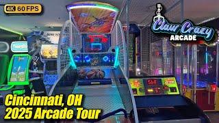 Claw Crazy Arcade, April 2025 arcade tour (Cincinnati OH), new 4K full walkthrough