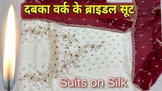 Dabka work Heavy dupatta Bridal Suits at Chandni Chowk Delhi-6