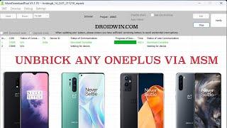 How to Unbrick any OnePlus Device via MSM Download Tool