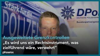 phoenix tagesgespräch mit Manuel Ostermann zu den Ausweitungen der Grenzkontrollen am 16.09.24