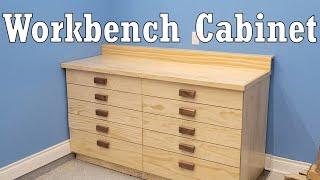 WORKBENCH CABINET BUILD // Garage Woodshop Build