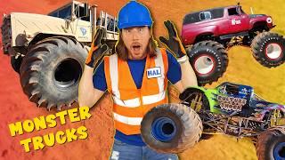 Monster Truck Show | Handyman Hal learns all about Monster Trucks
