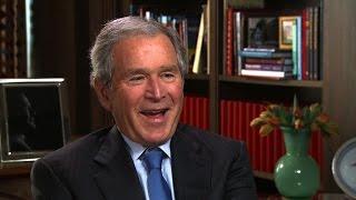 George W. Bush on his dad's brush with LBJ's salty humor