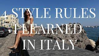 4 Italian Style Rules I Learned in Italy