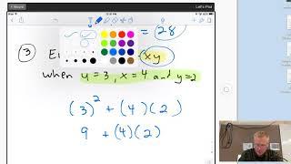 Algebra 1 Quiz 1 Review