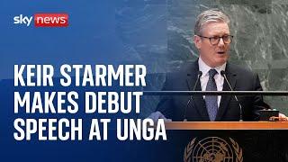 PM Sir Keir Starmer delivers speech at UN General Assembly in New York