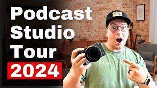 Video Podcast Setup Tour - Cameras, Lighting, Audio (2024)